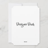 Happy Birthday personalisierte Karte (Rückseite)