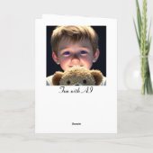 Happy Birthday Personalisierte und farbige Seite Karte (Rückseite)