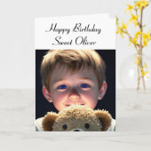 Happy Birthday Personalisierte und farbige Seite Karte (Gelbe Blume)