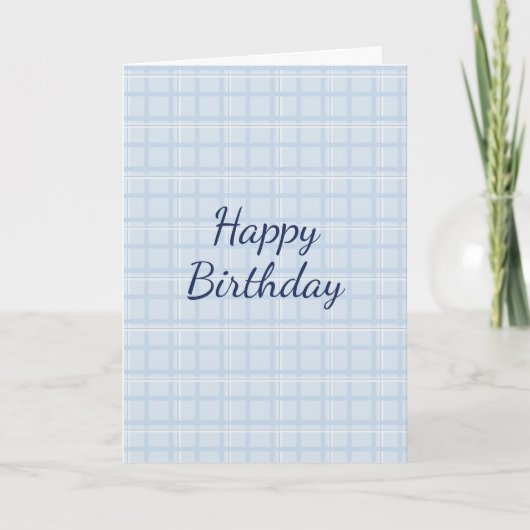 Happy Birthday Personalizable | Modernes Minimalis Karte (Vorderseite)