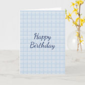Happy Birthday Personalizable | Modernes Minimalis Karte (Gelbe Blume)