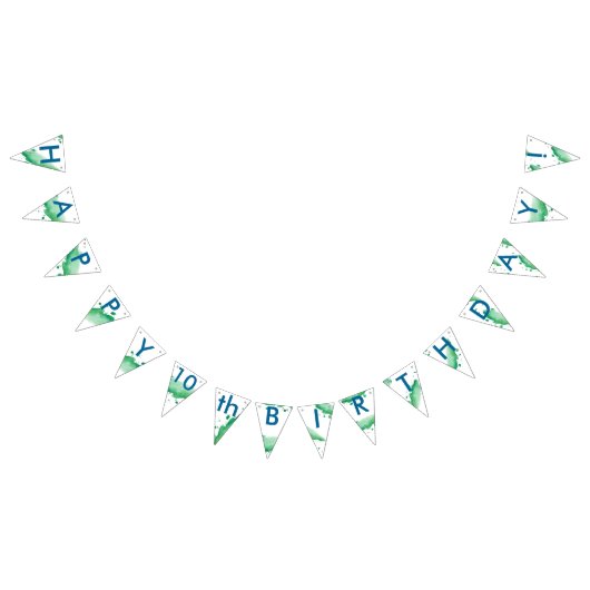 Happy Birthday Personalize for Year oder beliebige Wimpelkette (Alle)