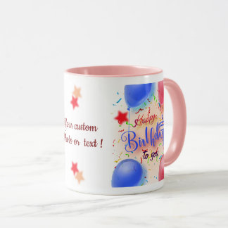 Happy Birthday personalize Geschenk Tasse