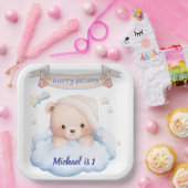 Happy Birthday Personalized Paper Plate Pappteller (Party)