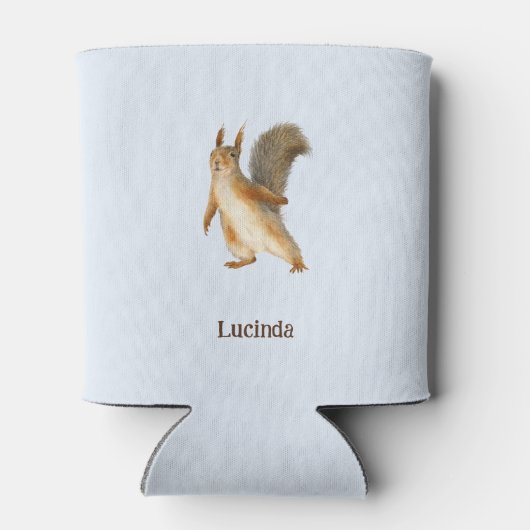 Happy Birthday Personalized Squirrel Balloon Dosenkühler (Rückseite)