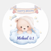 Happy Birthday Personalized Sticker (Vorderseite)
