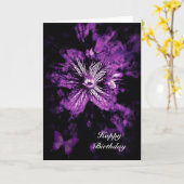 Happy Birthday Petals Karte (Gelbe Blume)