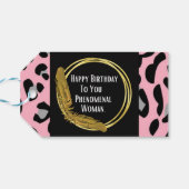 Happy Birthday Phänomenal Frau Geschenkanhänger (Rückseite Horizontal)