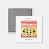 Happy Birthday Phantastisch Break Dance Magnet (Vorderseite/Rückseite)