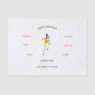 Happy Birthday Phantastisch Dance Moves Seidenpapier