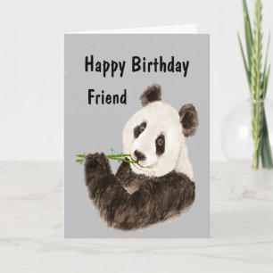 Happy Birthday Phantastisch Friend Funny Panda Bea Karte