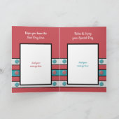 Happy Birthday phantastisch Stepbruder Red Karte (Innenseite)