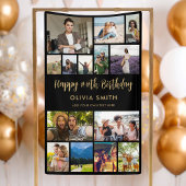 Happy Birthday Photo Collage Party Banner
