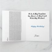 Happy Birthday Pi Card Karte (Innenseite)