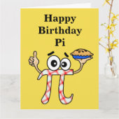 Happy Birthday Pi Card Karte (Gelbe Blume)