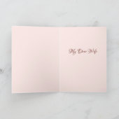 Happy Birthday Piano Man Singt zu seiner Ehefrau Karte (Innenseite)