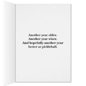 Happy Birthday Pickleball Balloons Confetti Black (Innen (Rechts))