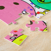 Happy Birthday Pickleball Balloons Confetti White Puzzle (Seite)