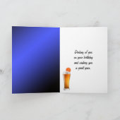 Happy Birthday Pickleball Paddle on Fire Karte (Innenseite)