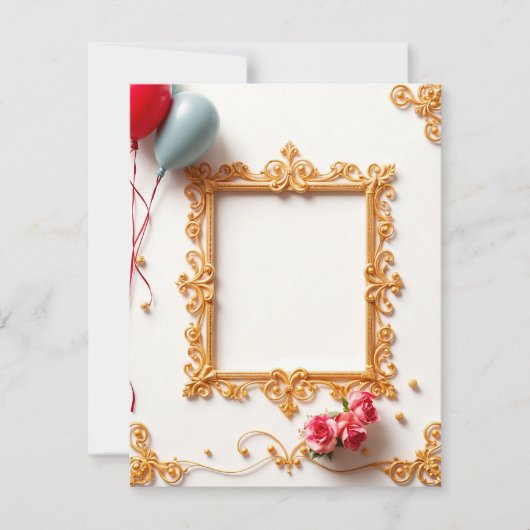 Happy Birthday Picture Frame Card Design (Vorderseite)