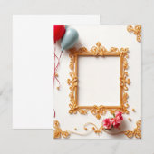 Happy Birthday Picture Frame Card Design (Vorne/Hinten)