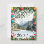 Happy Birthday Picture Frame Card Design (Vorderseite)
