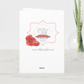 {Happy Birthday} Pie Card Karte (Rückseite)