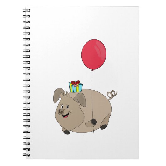 Happy Birthday Pig Notizblock (Vorderseite)