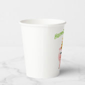 Happy Birthday Pig Paper Cup Pappbecher (Rechts)