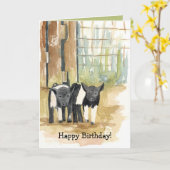 Happy Birthday Pigs Barnyard Farm Animals Karte (Gelbe Blume)