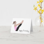 Happy Birthday Pilates Card Karte (Gelbe Blume)