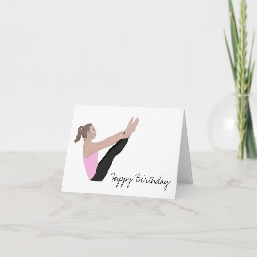Happy Birthday Pilates Card Karte (Vorderseite)
