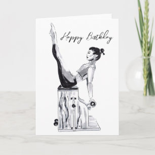 Happy Birthday Pilates Card Stuhl Karte