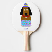 Happy Birthday Ping Pong Paddle Paddle Tischtennis Schläger (Vorderseite)