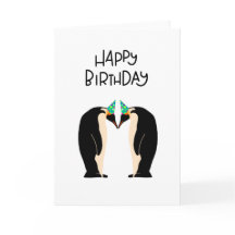 Happy Birthday Pinguin Card