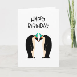 Happy Birthday Pinguin Card Karte
