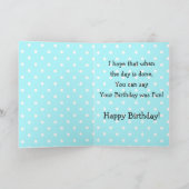 Happy Birthday Pinguin Kids Card Karte (Innenseite)