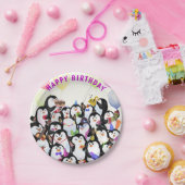 Happy Birthday Pinguin Paper Tellers Pappteller (Party)