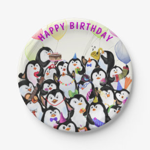 Happy Birthday Pinguin Paper Tellers Pappteller