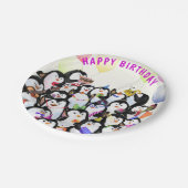 Happy Birthday Pinguin Paper Tellers Pappteller (Schrägansicht)