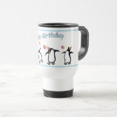 Happy Birthday Pinguin Tasse (VorderseiteRechts)
