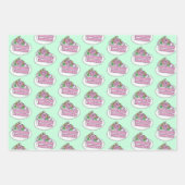 Happy Birthday Pink Birthday Cake Geschenkpapier Set (Vorderseite)