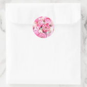 Happy Birthday Pink Blume Stickers (Tasche)