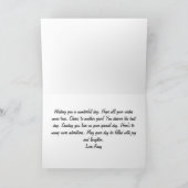 Happy Birthday Pink Blumenkarte, Geburtstagskarte Dankeskarte (Innenseite)