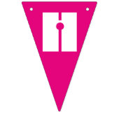 Happy Birthday Pink Cake Pops Sprinkles Party Wimpelkette (Zweite Fahne)