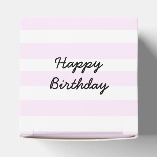 Happy Birthday Pink Cherry Cupcake Box Geschenkschachtel (Oben)