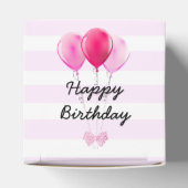 Happy Birthday Pink Cherry Cupcake mit Bows Box Geschenkschachtel (Oben)