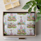 Happy Birthday Pink Cupcake Tissue Paper  Seidenpapier (Geschenk)