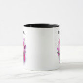 Happy Birthday Pink Floral Tasse (Zentrum)