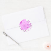 Happy Birthday Pink Fun Sticker (Umschlag)